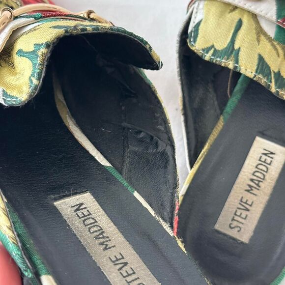 Steve Madden Kandi Queen Bee Flats Mules Floral Women's 9 - Picture 3 of 5